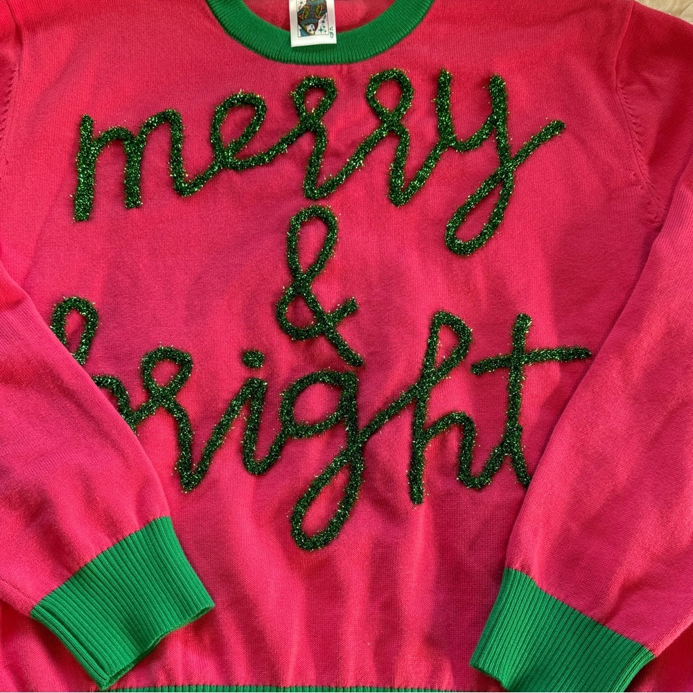 Queen of sparkle merry and bright sweater